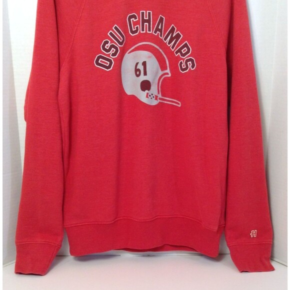 Vtg Ohio State Buckeyes Crewneck Sweatshirt Mn M Red Retro OSU Football Made USA - Picture 4 of 10
